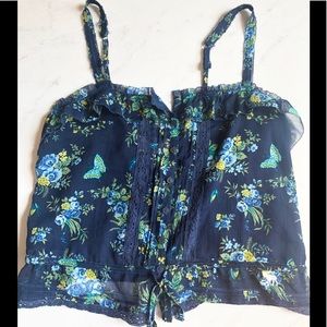 Abercrombie and Fitch butterfly print tank top